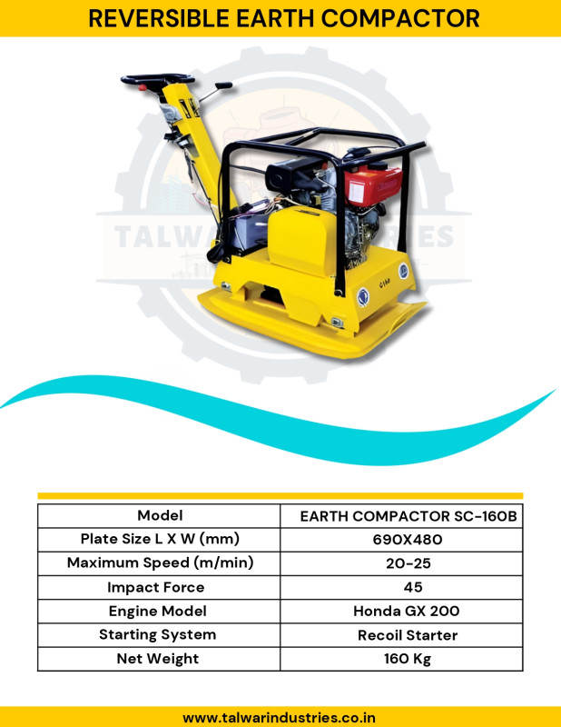 REVERSIBLE EARTH COMPACTOR
